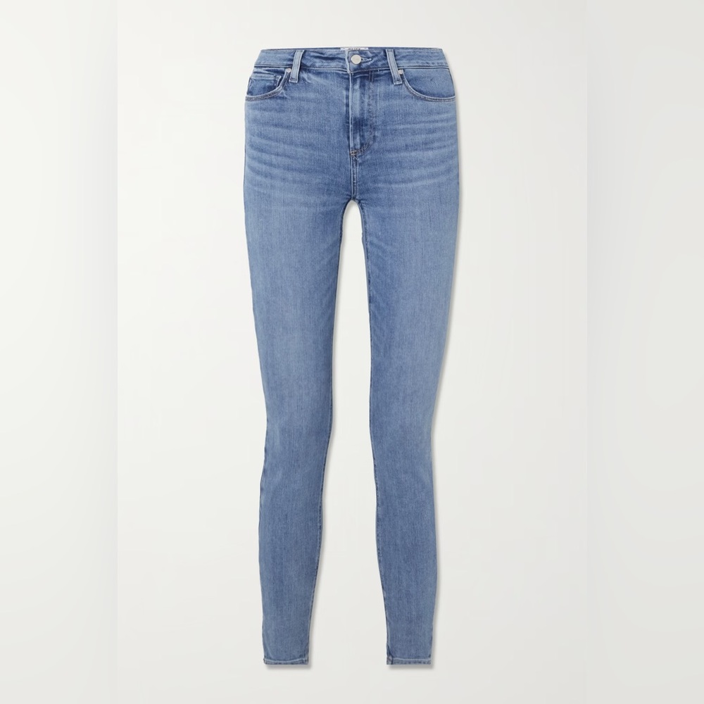 EUC Paige Hoxton Slim Crop High Rise Skinny Jeans